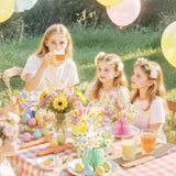 Easter Honeycomb Centerpieces Set of 4 Vase Shape Bunny Floral 3D Table Decor Supplies