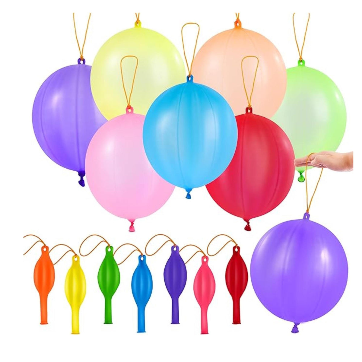 Punch Balloons Set of 36 Heavy Duty Latex Party Favor Supplies for Kids