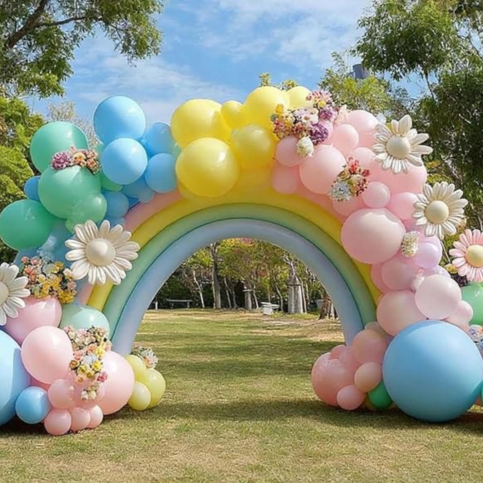 Pastel Balloon Arch Kit Double Stuffed Multicolor Latex Party Decor Supplies
