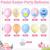 Pastel Easter Balloons: Bunny, Egg, Confetti Latex Party Decor Supplies