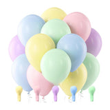 100 Pastel Macaron Balloons: 12 Inch Extra Thick Latex Party Decor Supplies
