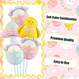 Happy Easter Balloons Set Bunny Egg Chick Colorful Party Decor Supplies