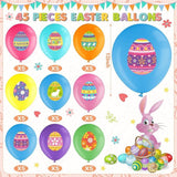 Easter Latex Balloons: Happy Easter Egg Print Party Decor Supplies
