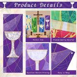 Set of 6 Easter Christian Banners: Scripture, Symbols, Sanctuary Decor