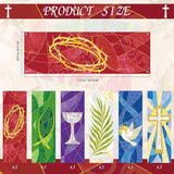 Set of 6 Easter Christian Banners: Scripture, Symbols, Sanctuary Decor