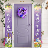 Easter Porch Banner Set: He Is Risen, Happy Easter Door Decorations