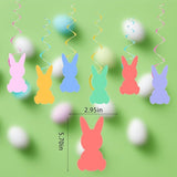 Happy Easter Banner Decorations Set Egg Bunny Indoor Party Decor Supplies