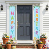 Happy Easter Porch Banner Set: Large Outdoor Decor Supplies