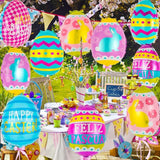 Easter Egg Balloons Set of 20 Happy Easter Foil Mylar Party Decor Supplies