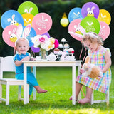 Easter Balloons Set of 30 Bunny Rabbit Pink Yellow Purple Party Decor for Kids