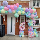 Pastel Balloons 12 Inch Macaron Rainbow Latex Confetti Party Decor for Events