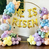 He Is Risen Balloon Banner Gold Foil Letters Easter Church Party Decor Supplies