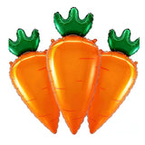 Easter Carrot Balloons Set of 3 Large 36 Inch Foil Party Decor Supplies
