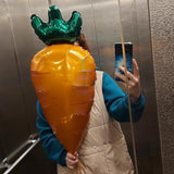 Easter Carrot Balloons Set of 3 Large 36 Inch Foil Party Decor Supplies
