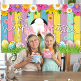 Easter Photo Backdrop Bunny Egg Rabbit Grass Wall Party Decor Supplies