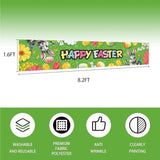 Large Happy Easter Banner 98 x 20 Inch Spring Indoor Outdoor Party Decor Supplies