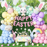 Easter Balloon Arch Kit 151 PCS Pastel Bunny Happy Easter Party Decor Supplies