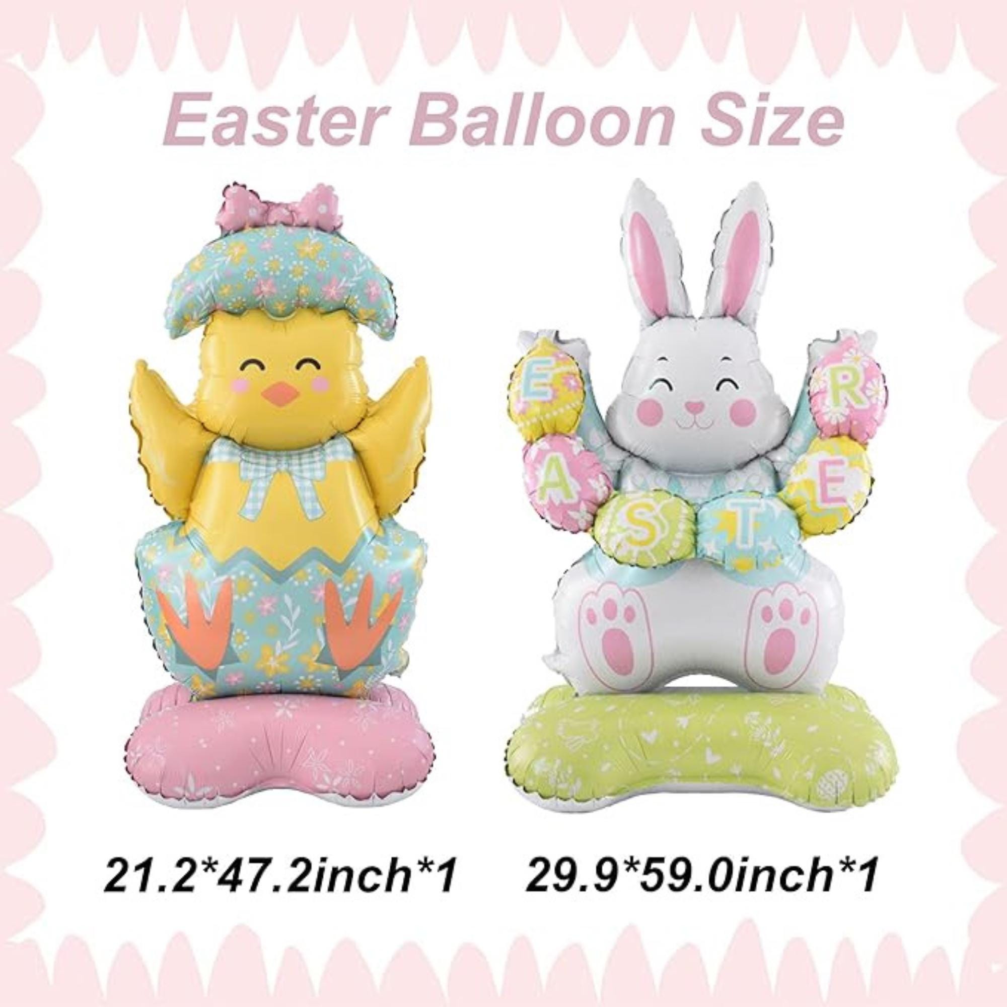 Easter Large Bunny Foil Balloons Party Decor Supplies