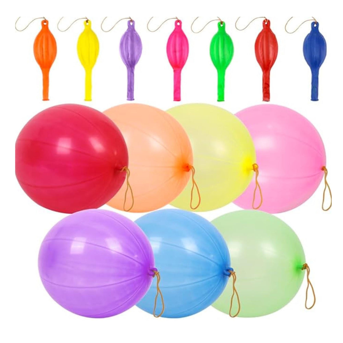 Punch Balloons Set of 30 Heavy Duty Neon Latex Kids Party Favor Supplies