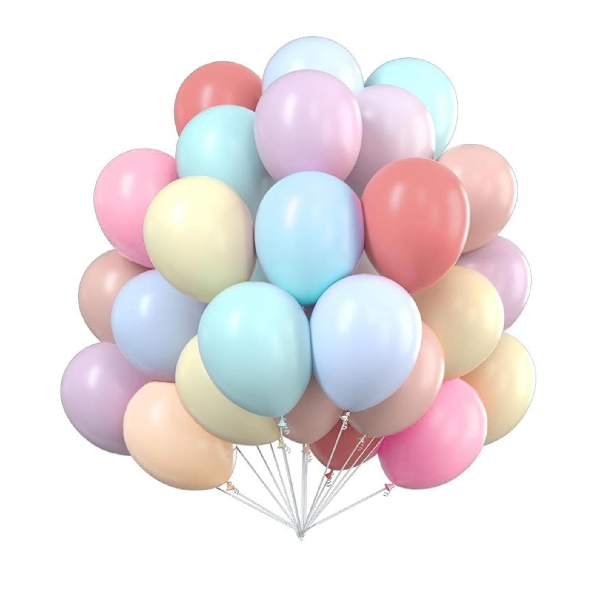 Pastel Latex Balloons Set of 50 12 Inch Rainbow Party Decor Supplies