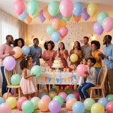 Pastel Latex Balloons Set of 100 12 Inch Rainbow Multicolor Party Decor Supplies