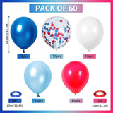 Patriotic Red White Blue Balloon Garland Kit Star Flag Party Decor