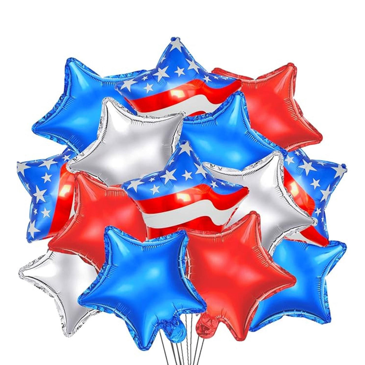 Red White Blue Star Balloons American Flag Patriotic Party Decor