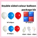 Red Blue White Balloon Arch Garland Kit Patriotic Party Backdrop