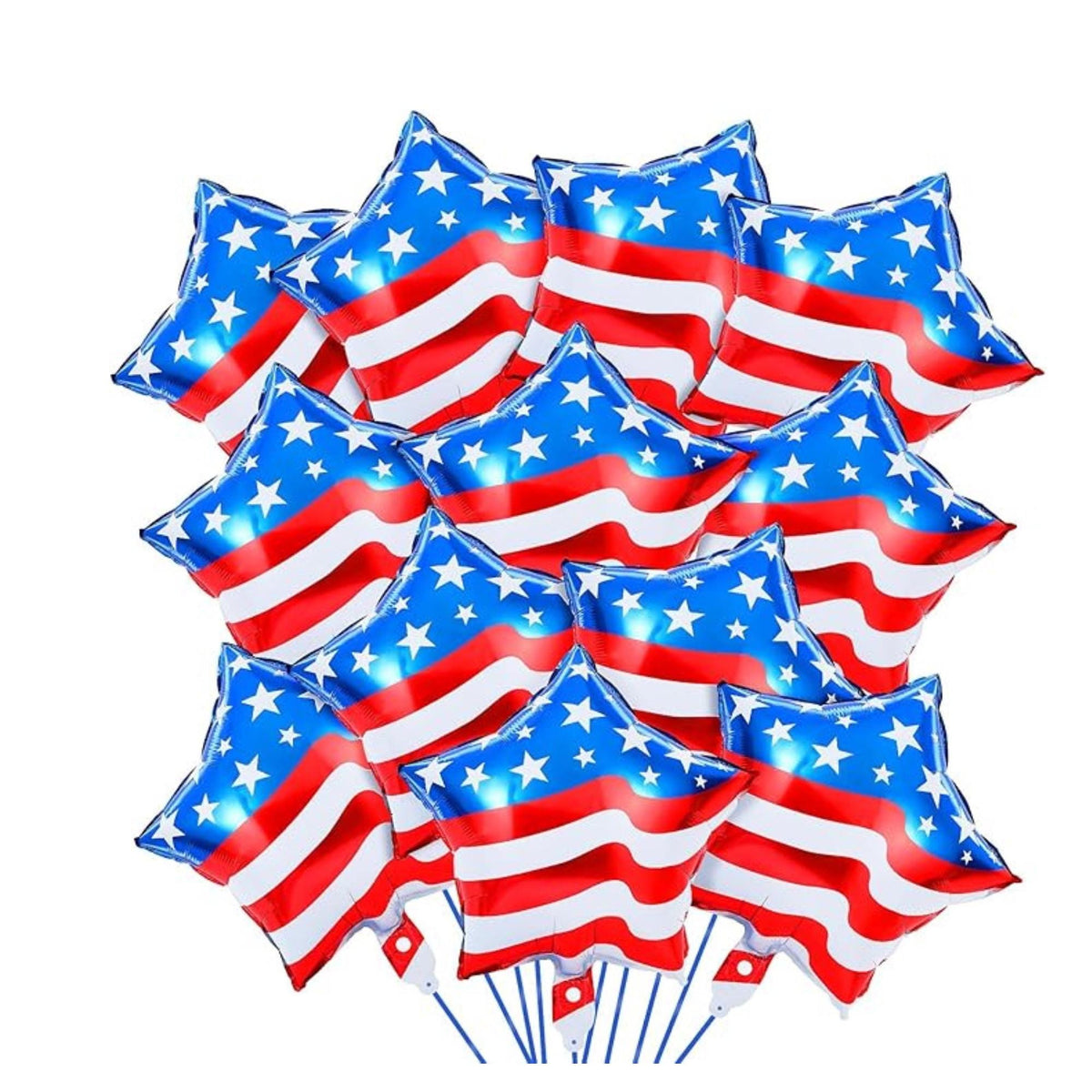 American Flag Star Balloons Red White Blue Patriotic Party Decor