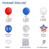 Red White Blue Balloon Garland Kit Nautical Party Decoration