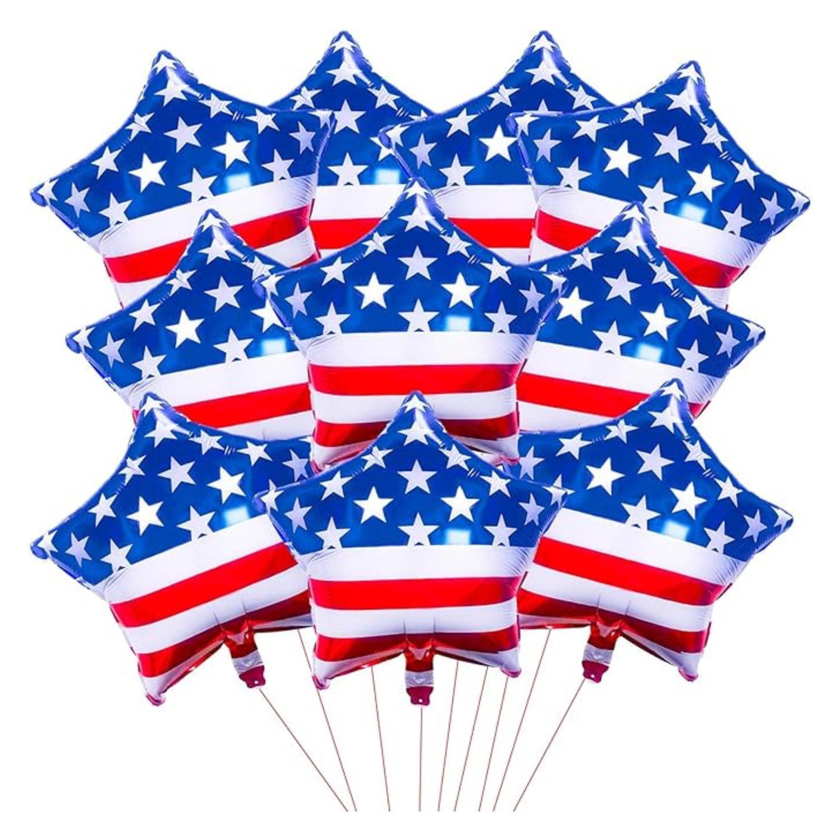 American Flag Star Foil Balloons USA Patriotic Party Decoration
