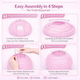 Happy Easter Decorations Set: Banner, Garland, Paper Fans, Lanterns, Balloons – Spring Party Supplies