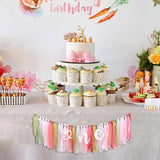 Bunny High Chair Banner 1st Birthday Some Bunny Is One Rabbit Party Decor Supplies