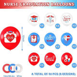 Nurse Balloons Set Red Blue White Nursing Party Decoration