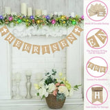 He Is Risen Banner Burlap Garland Religious Easter Bunting Christian Resurrection Party Decor Supplies
