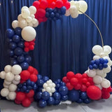 Red White Blue Balloon Arch Kit Double Stuffed Patriotic Decor