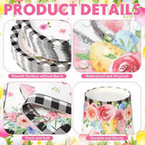 Easter Bunny Party Tableware Set: Buffalo Plaid Plates, Cups, Napkins, Cutlery for 50 Guests