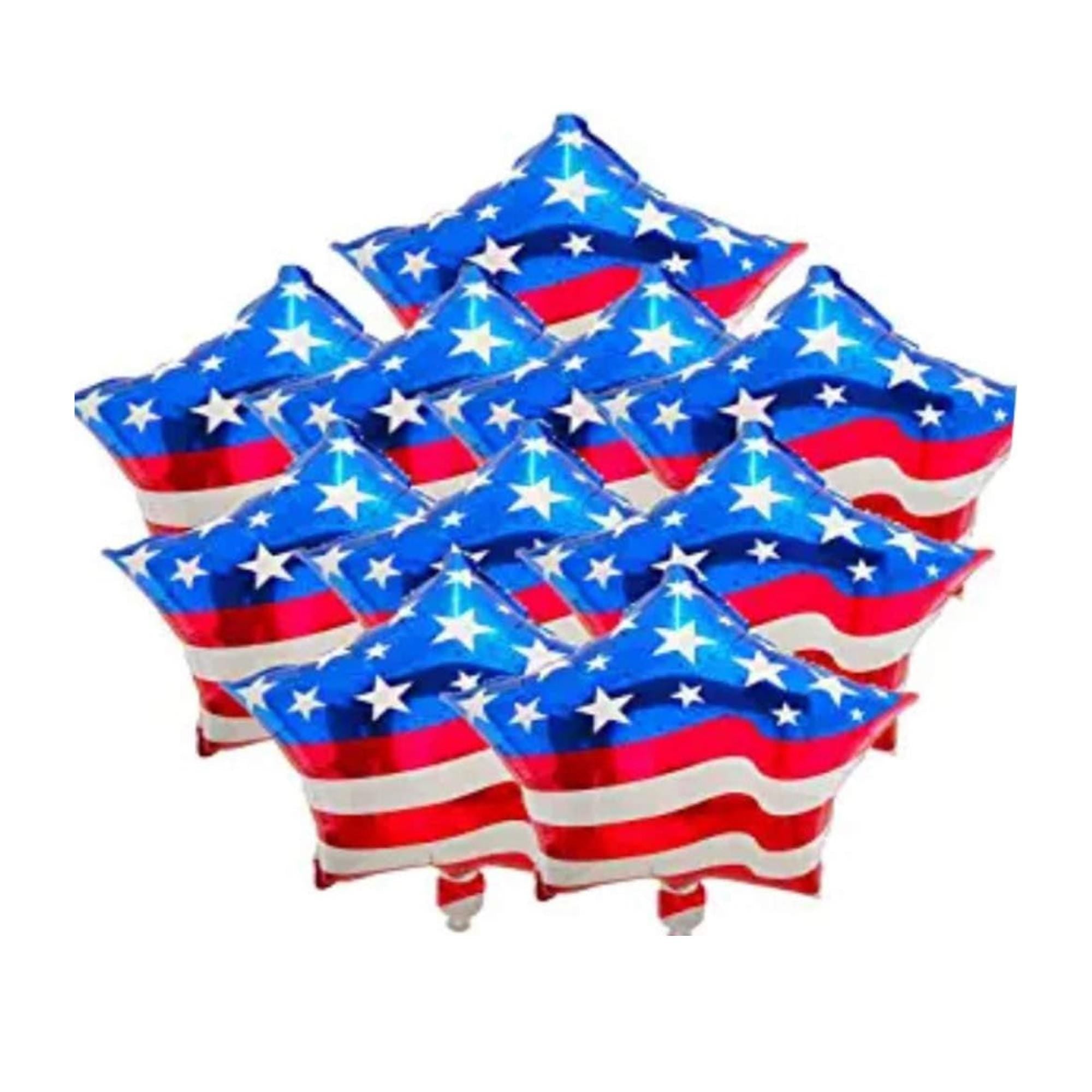 Fourth of July Patriotic Balloons Set with American Flag for Party Decor
