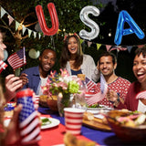 16 Inch USA Letter Balloons Banner Set for Patriotic Party Decorations