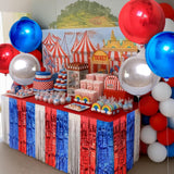 Red White Blue Foil Balloons Pack for Patriotic Party Arch Decorations
