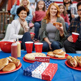 50 Count Patriotic Star Paper Napkins for Party Table Decorations