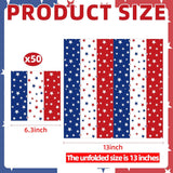 50 Count Red White Blue Star Napkins for Patriotic Party Table Decor