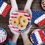 50 Count Red White Blue Star Napkins for Patriotic Party Table Decor