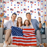 41 Ft Patriotic Star Garland Banner Set for Party Hanging Decorations