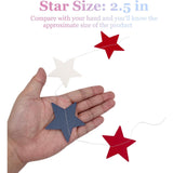 78 Ft Patriotic Star Garland Banner with Streamers for Party Décor