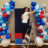 102 Piece Patriotic Balloon Arch Garland Kit for Party Decorations