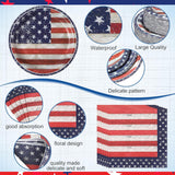 400 Piece Patriotic Tableware Set Plates Napkins Cups for Party