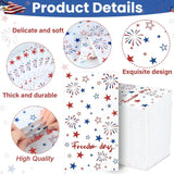 100 Pack Patriotic Star Paper Napkins Guest Towel Disposable Set