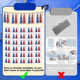 3 Pack Red Blue White Foil Tassel Garland Fringe Party Decorations