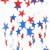 8 Pack Patriotic Star Streamers Banner Red White Blue Hanging Garland